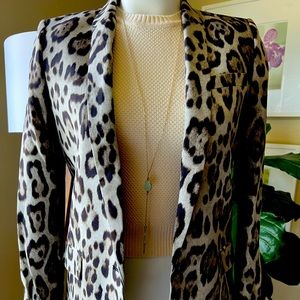 Zara animal print blazer size S